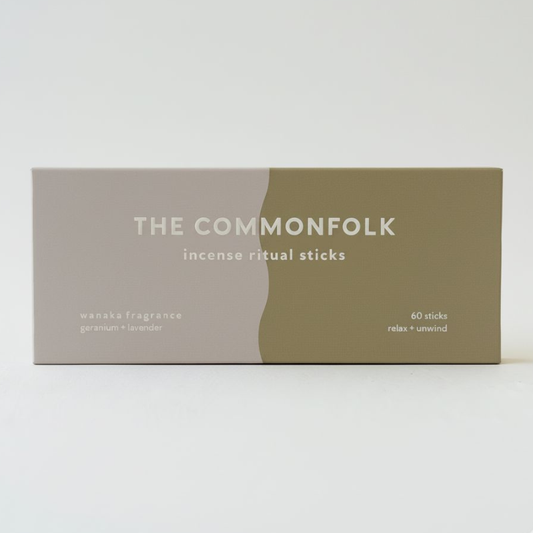 Box of The Commonfolk incense ritual sticks on a white background