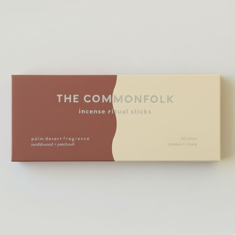 Box of The Commonfolk incense ritual sticks on a white background