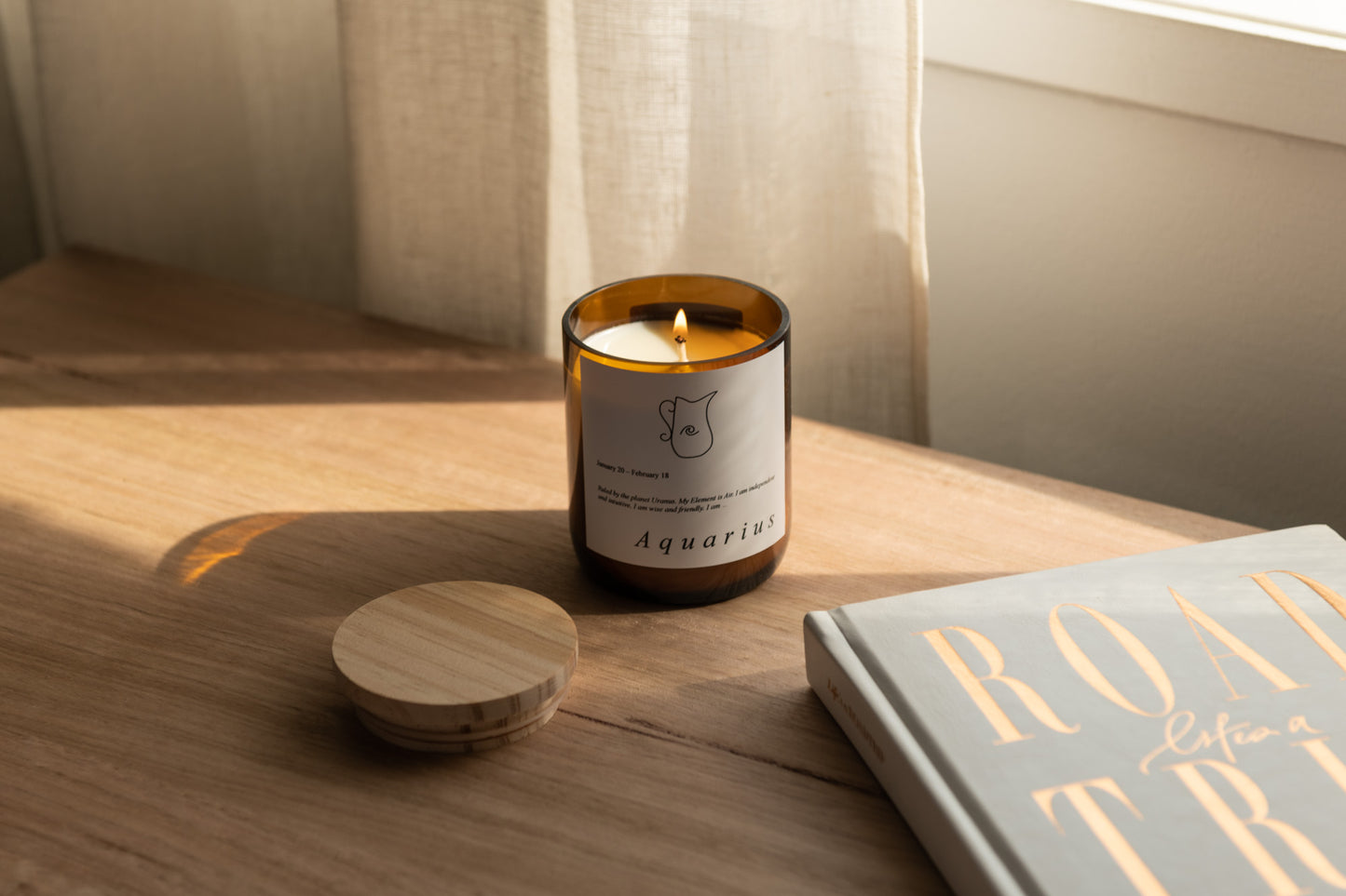 Zodiac Mid Candle - Aquarius