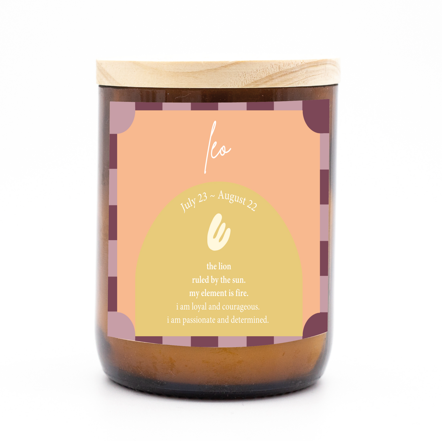 Zodiac Colour Candle - Leo