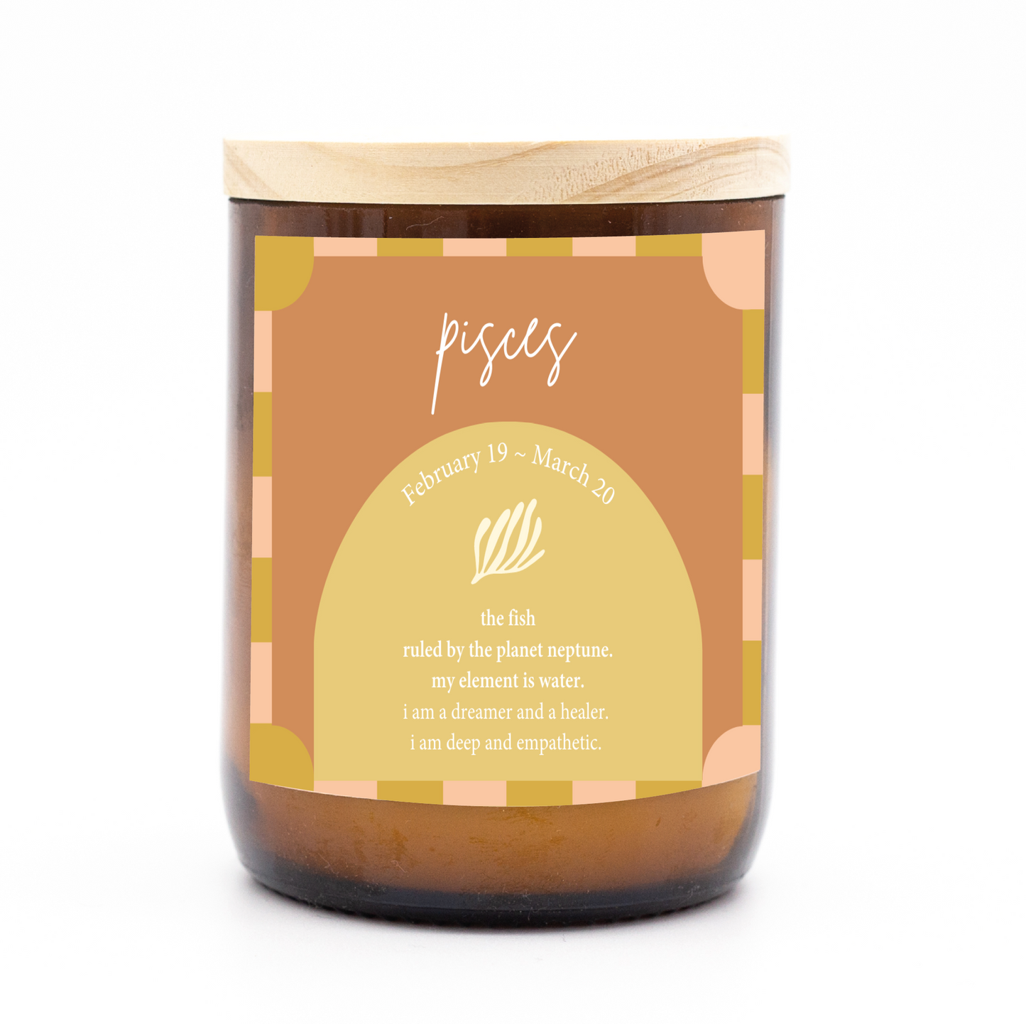 Zodiac Colour Candle - Pisces