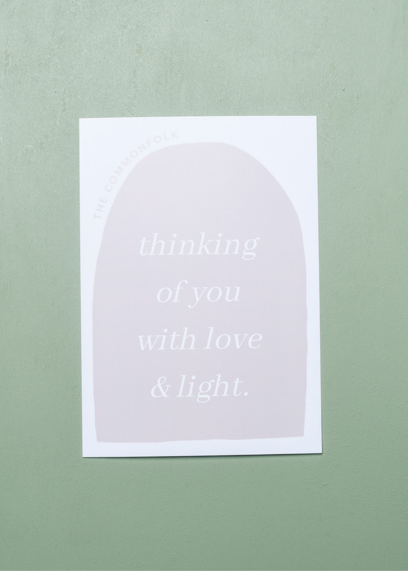 Commonfolk Personalised Card