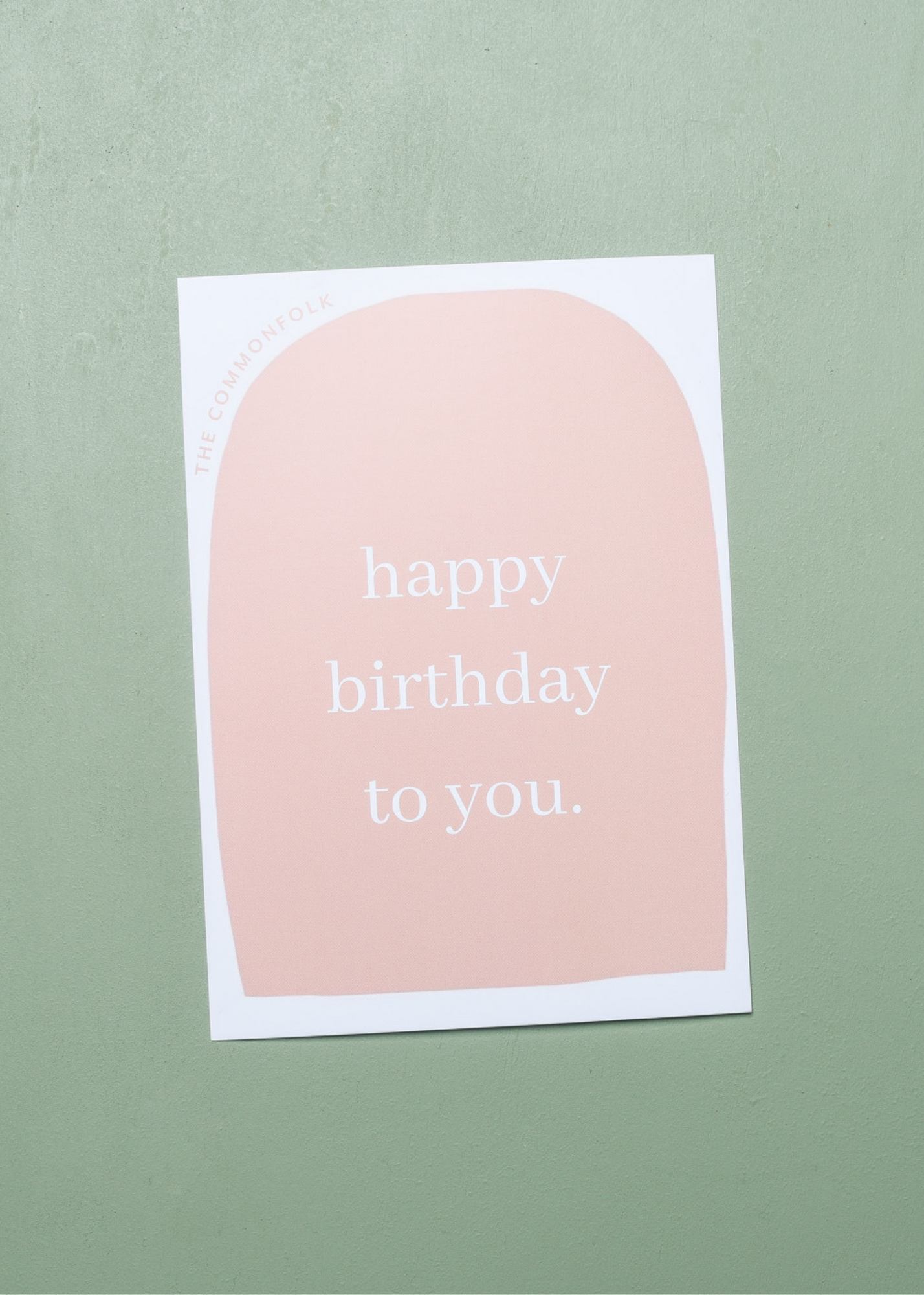 Commonfolk Personalised Card