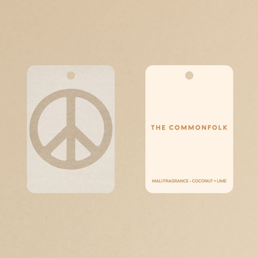 Peace Sign / Oatmeal Air Freshener - Mali