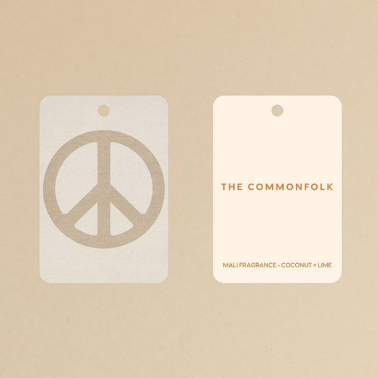 Peace Sign / Oatmeal Air Freshener - Mali