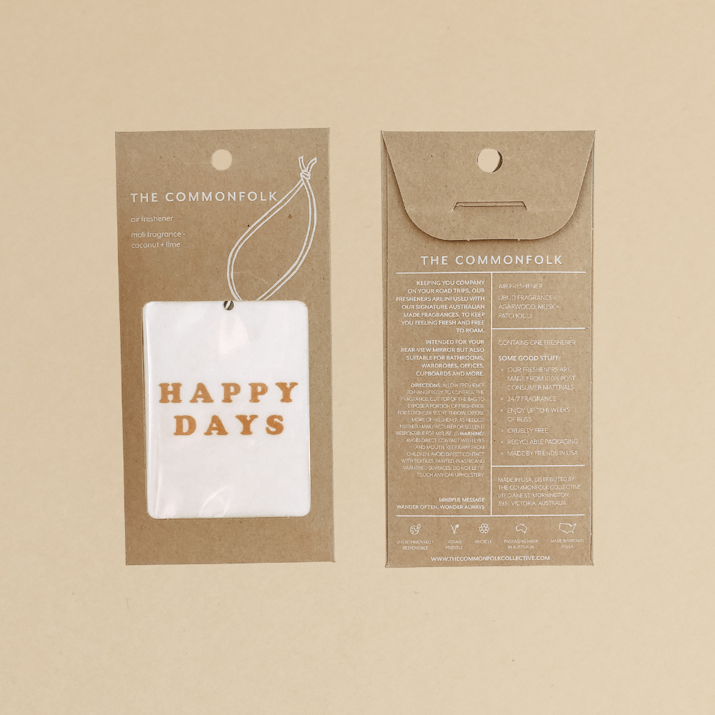 SOLD OUT Happy Days Air Freshener - Ubud