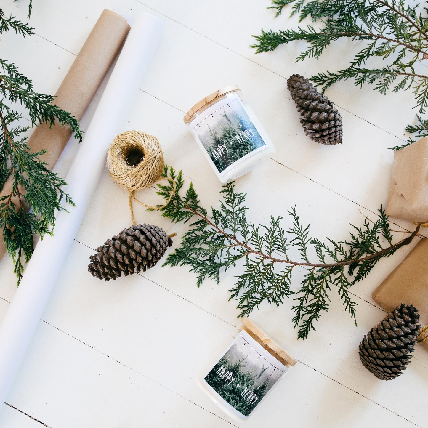 Happy + Merry Christmas Soul Candle