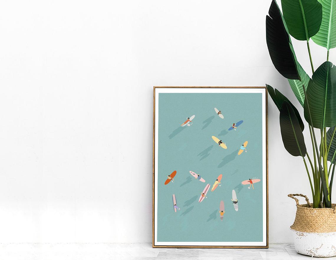 Surfer from Above ft Cut Outs Co. Soul Candle