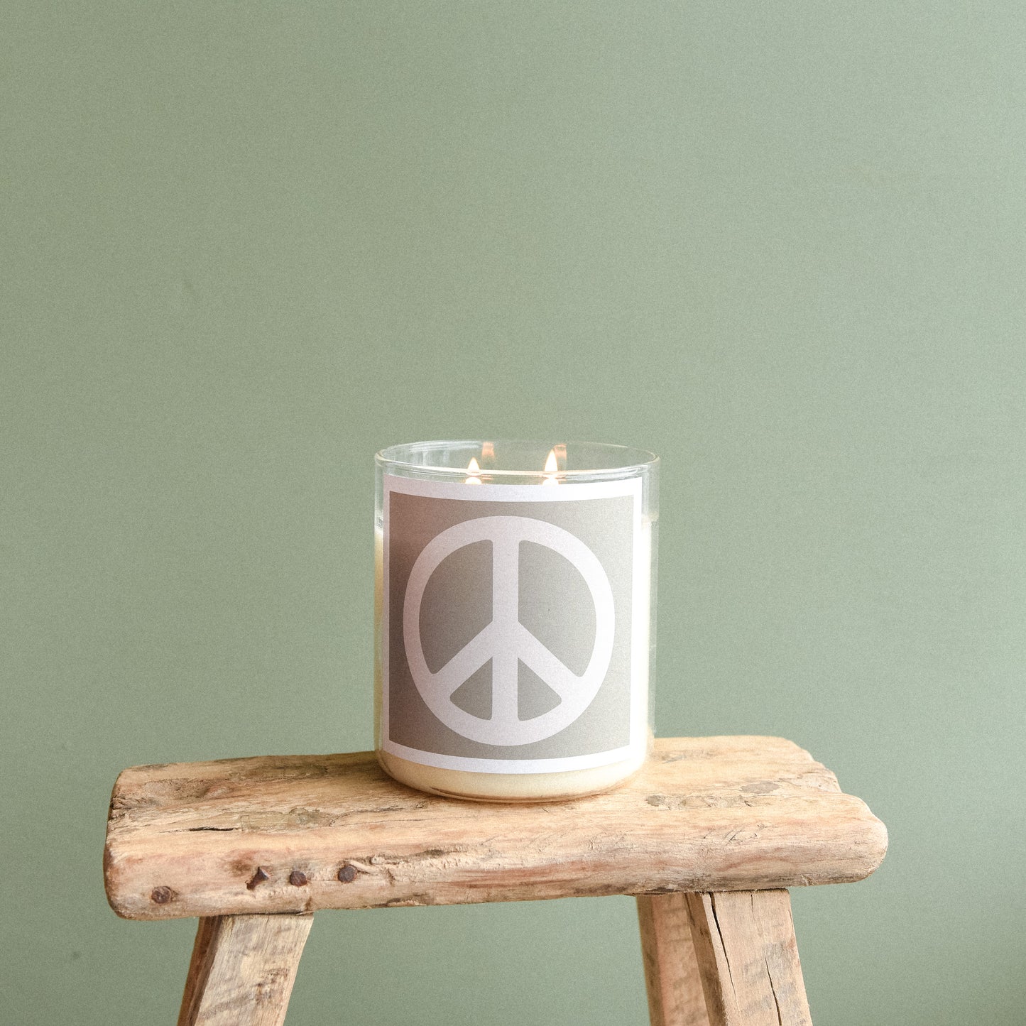 Peace Sign / SAGE Soul Candle