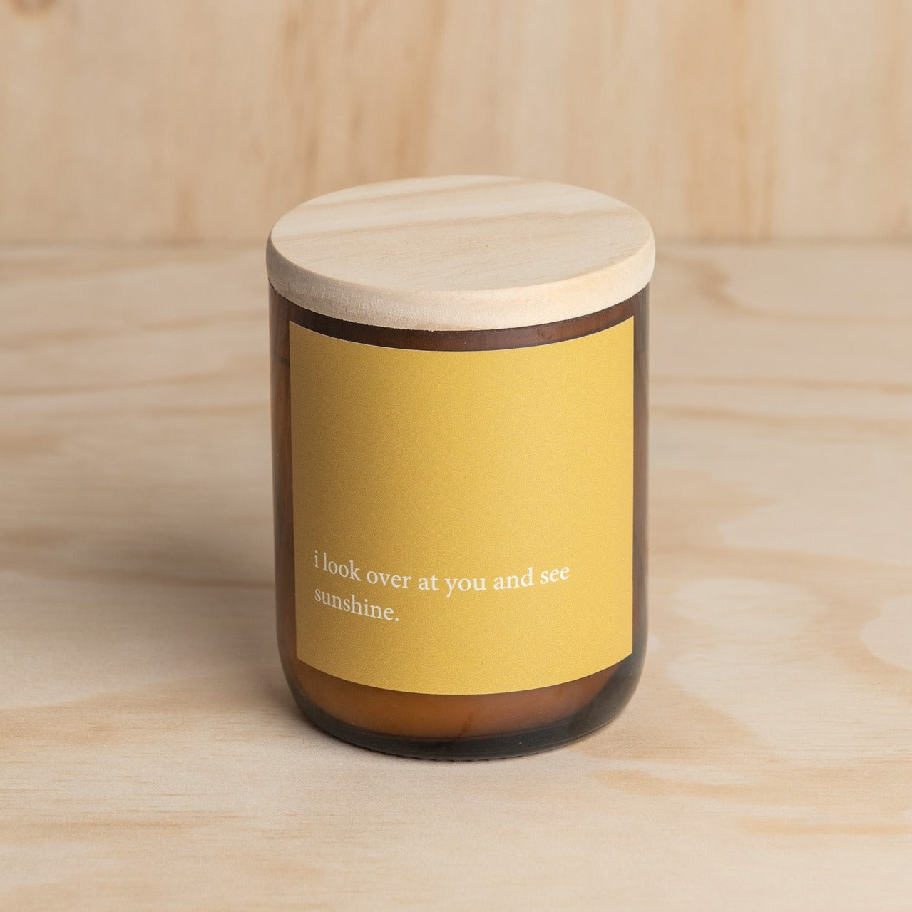 Heartfelt Quote Candle - sunshine