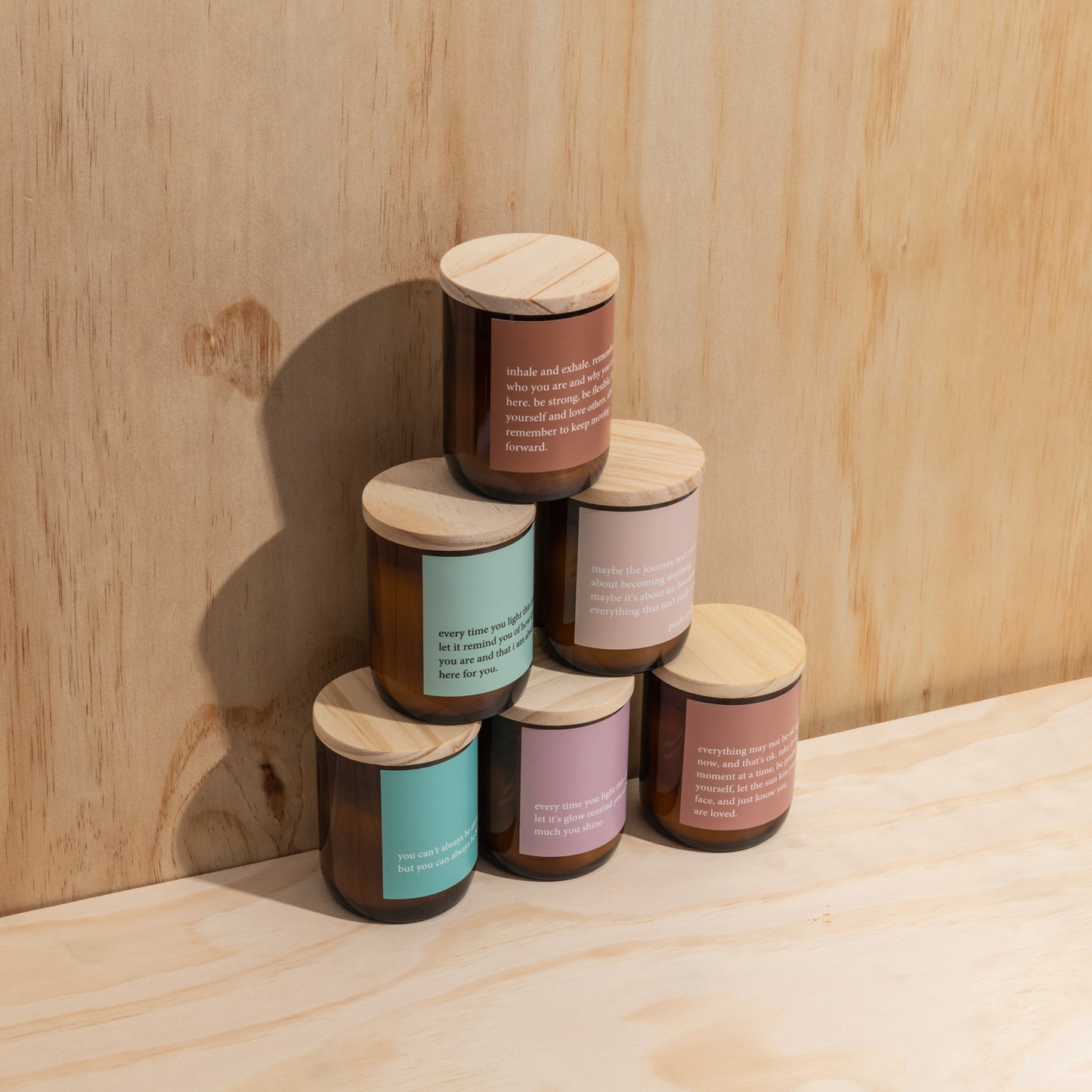 Heartfelt Quote Candle - you shine