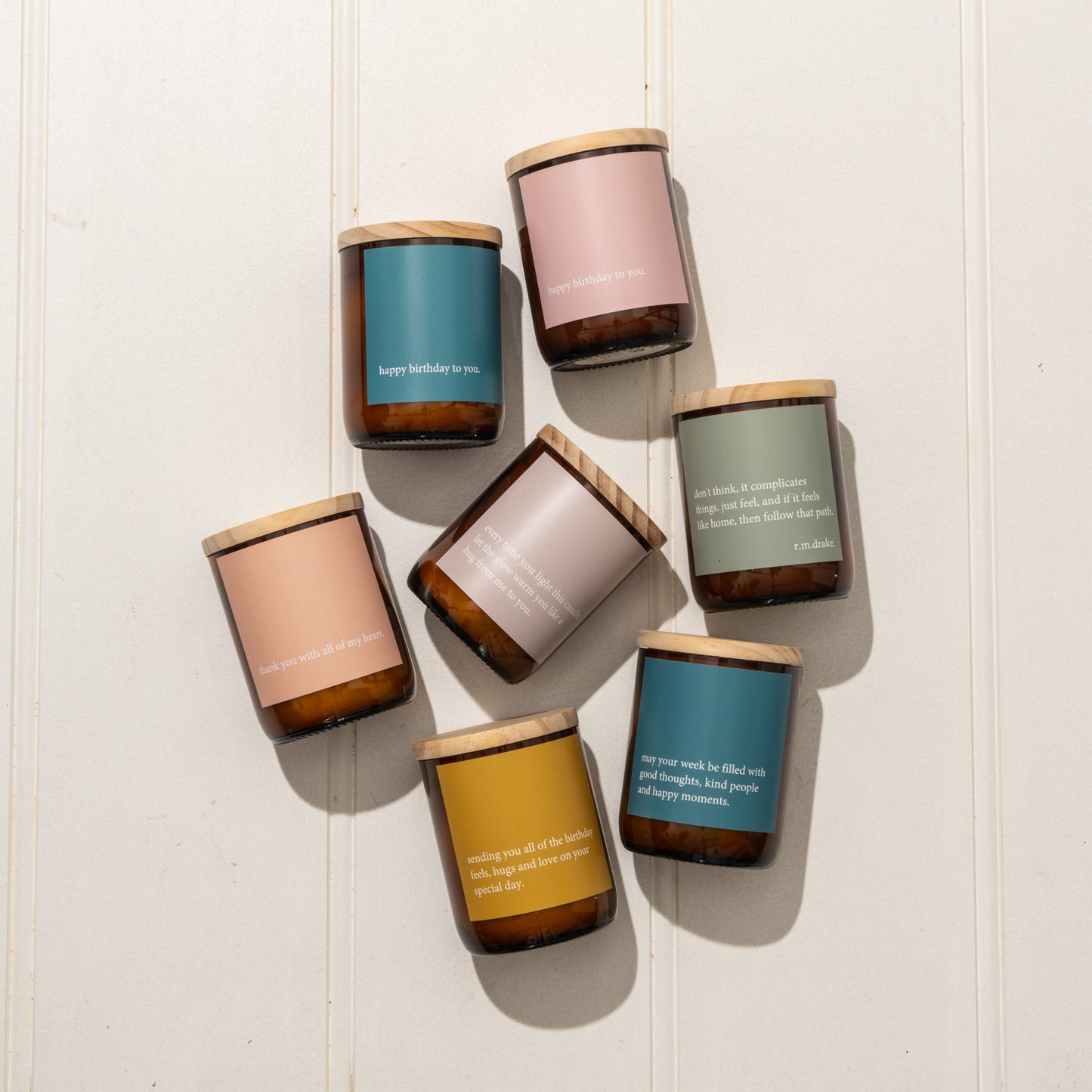 Heartfelt Quote Candle - birthday feels