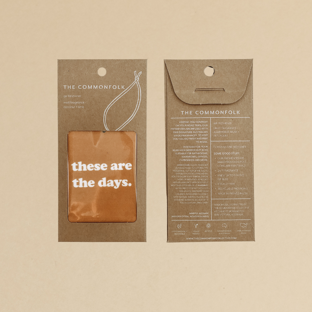 SOLD OUT These are the Days Air Freshener - Mali