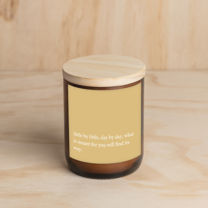 Heartfelt Quote Candle - Little by Little