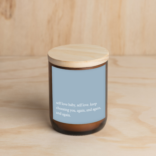 Heartfelt Quote Candle - Self Love