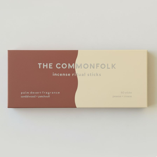 Box of The Commonfolk incense ritual sticks on a white background