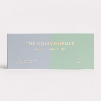 Box of The Commonfolk incense ritual sticks on a white background