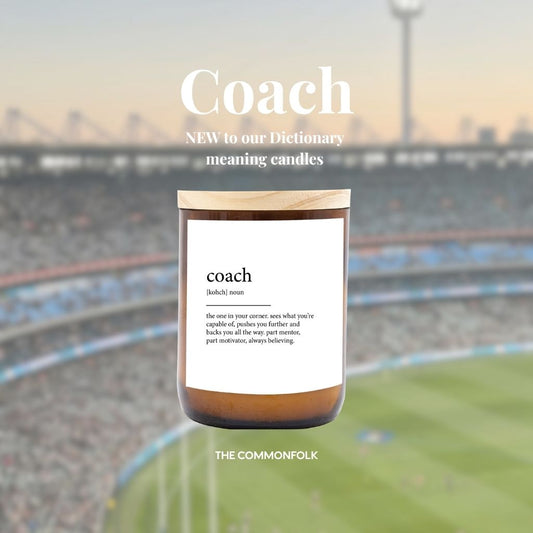 Coach ~ Dictionary Meaning Candle