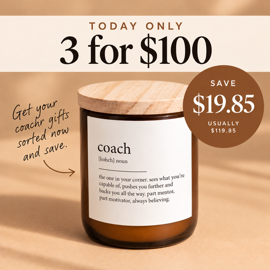 Coach ~ Dictionary Meaning Candle