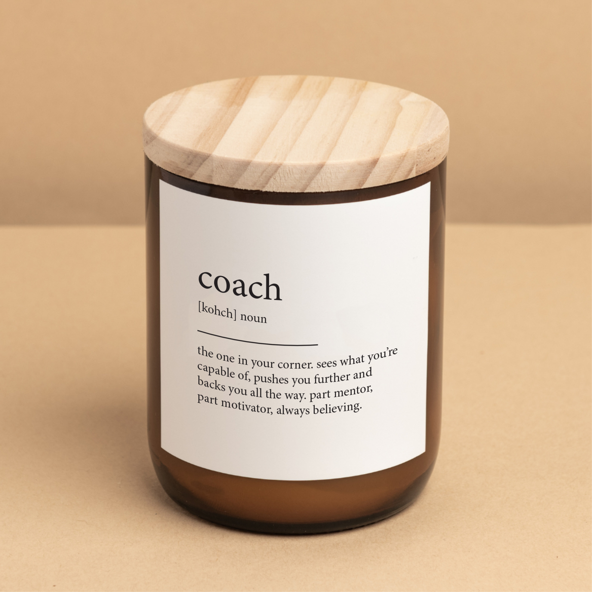 Coach ~ Dictionary Meaning Candle