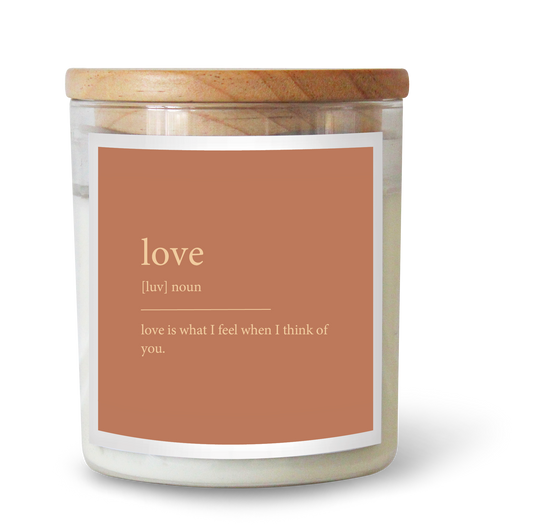 FOIL Dictionary Meaning Love Candle