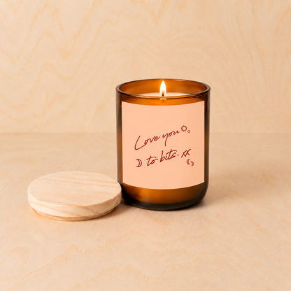 Love You To Bits ~ Happy Days Candle