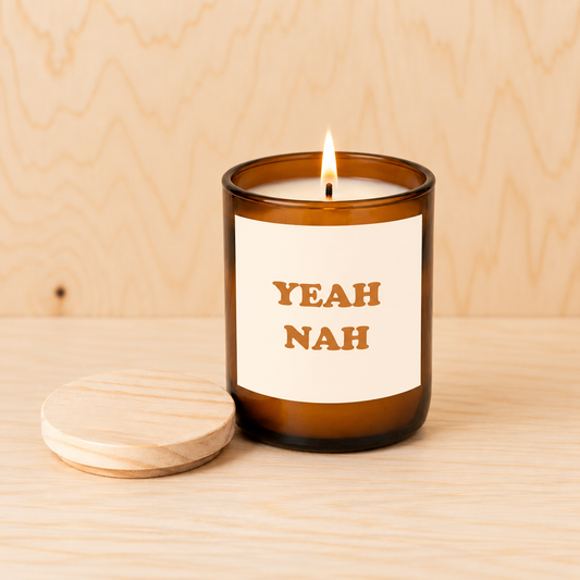 Yeah Nah ~ Happy Days Candle
