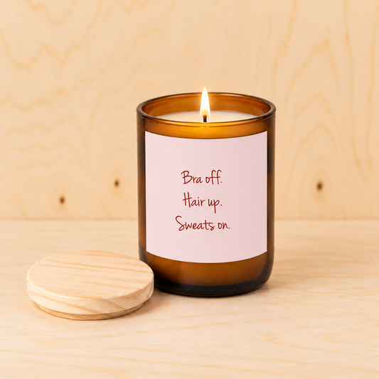 Bra Off ~ Happy Days Candle