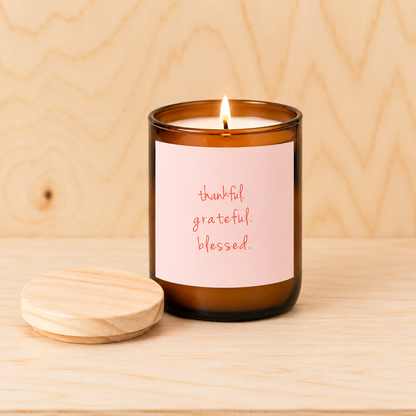 Thankful ~ Happy Days Candle