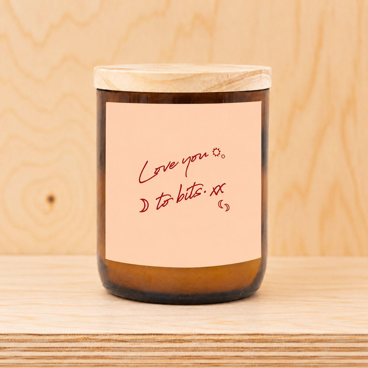 Love You To Bits ~ Happy Days Candle