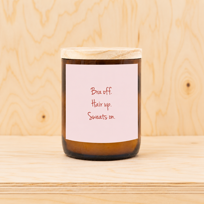 Bra Off ~ Happy Days Candle
