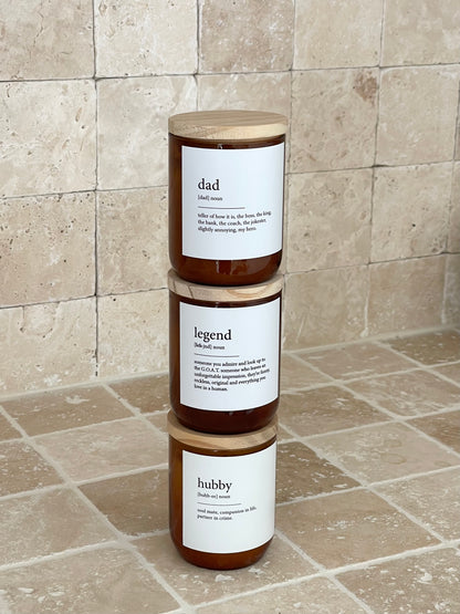 Dad ~ Dictionary Meaning Candle