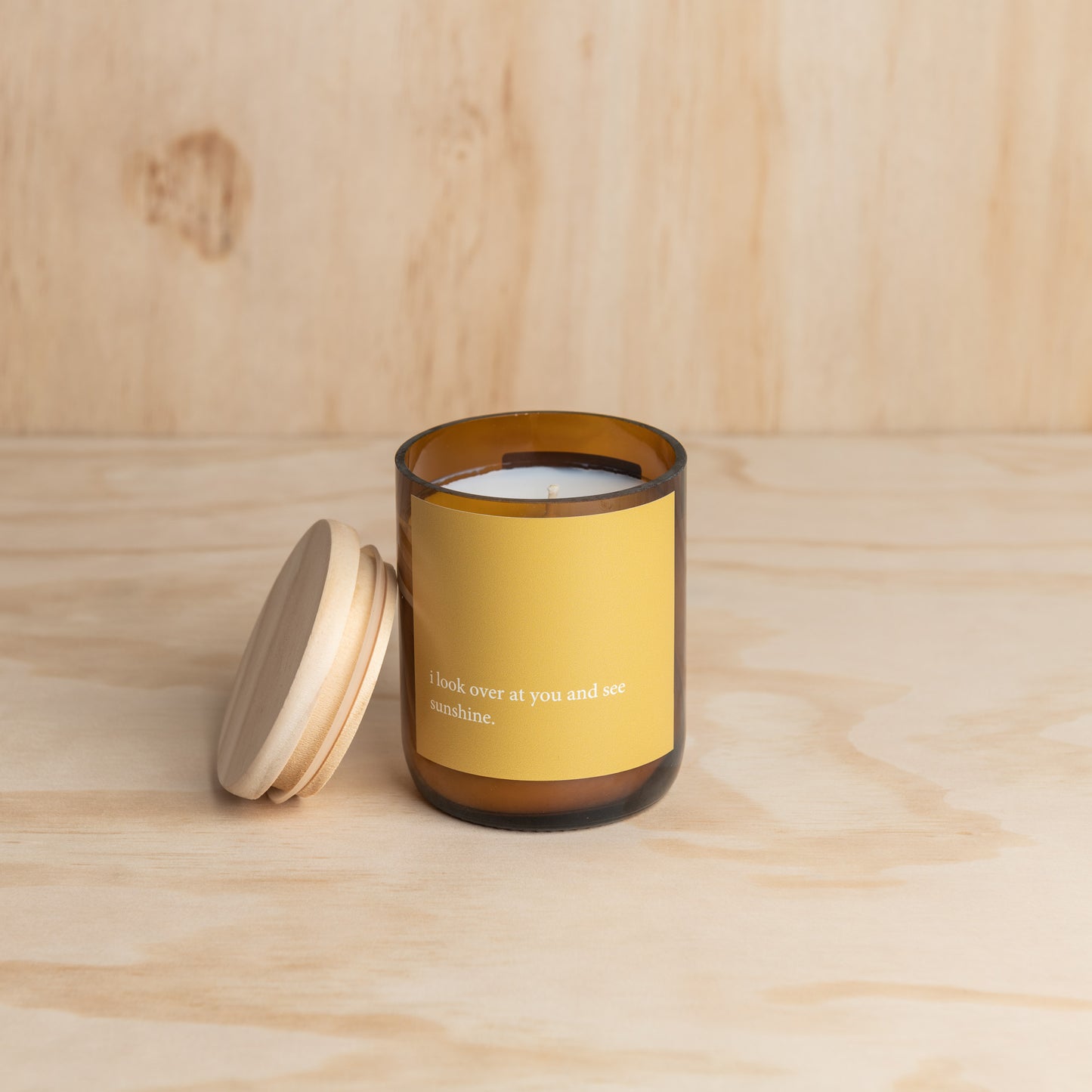 Heartfelt Quote Candle - sunshine