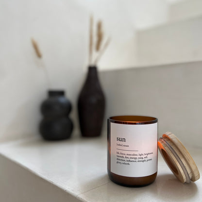 Sun ~ Dictionary Meaning Candle