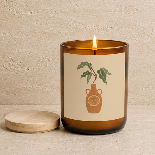 House Plants Candle - Shell