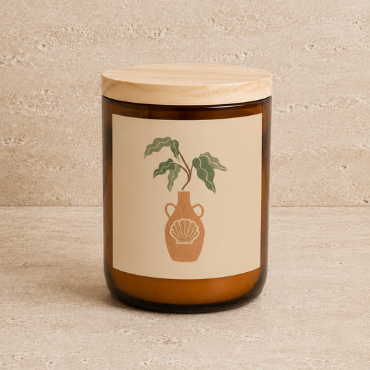 House Plants Candle - Shell