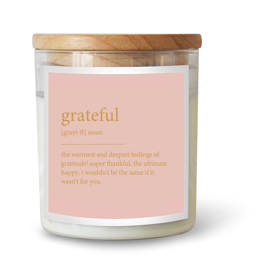 FOIL Dictionary Meaning Grateful Candle