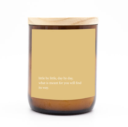 Heartfelt Quote Candle - Little by Little