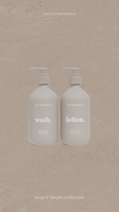 Keep It Simple Wash+Lotion Kit - Pumice