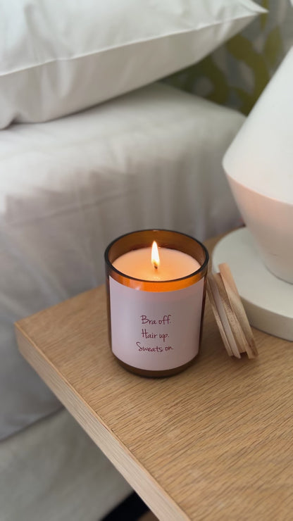 Bra Off ~ Happy Days Candle