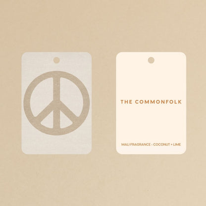Peace Sign / Oatmeal Air Freshener - Mali