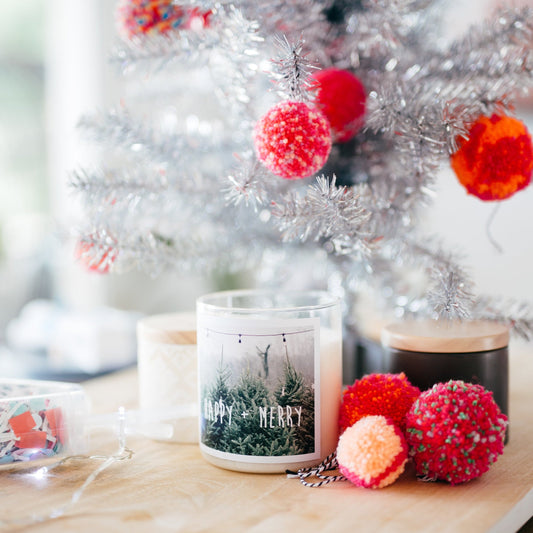 Happy + Merry Christmas Soul Candle