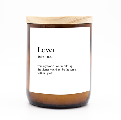 Dictionary Candle - lover