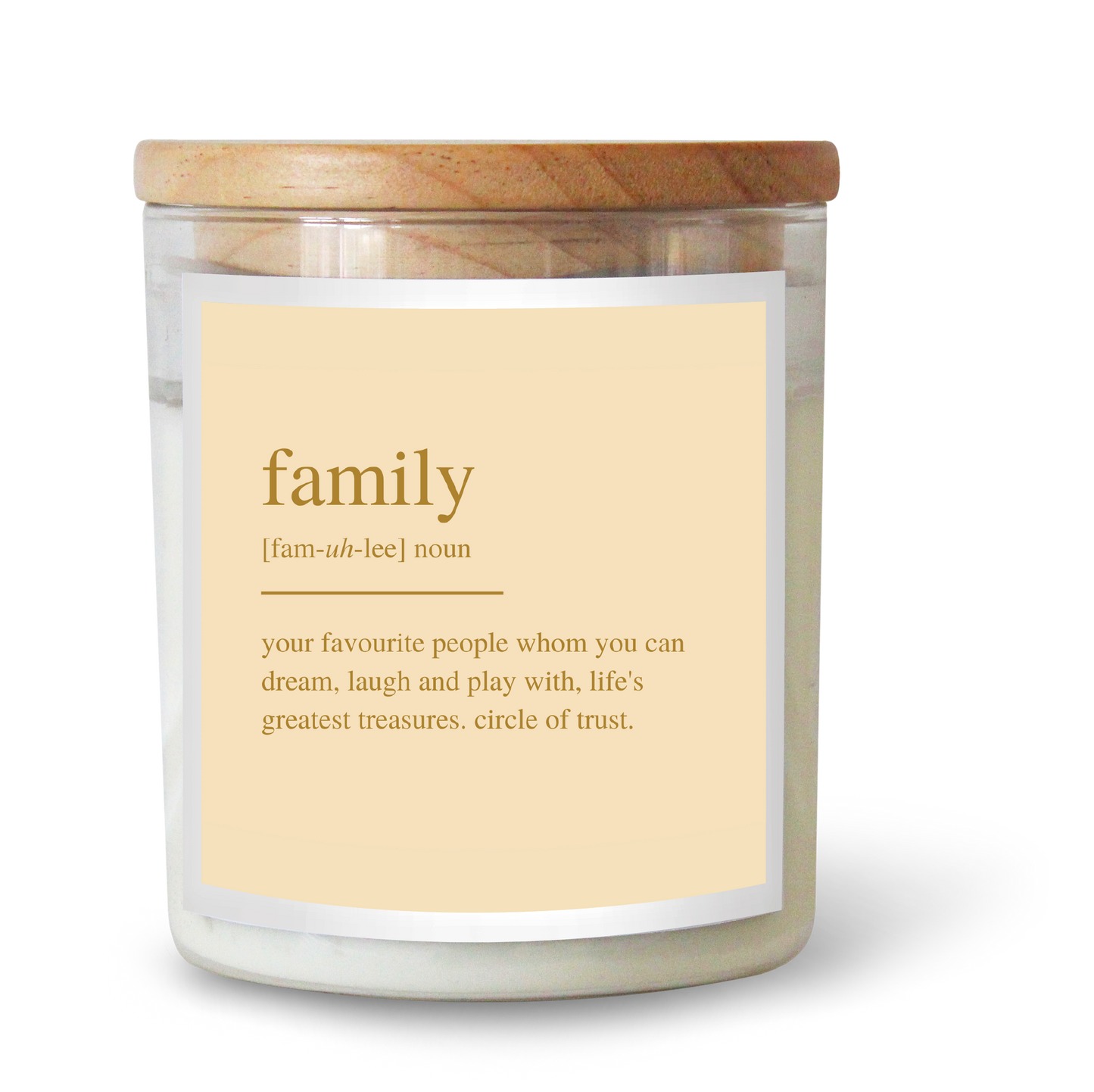FOIL Dictionary Meaning Family Candle